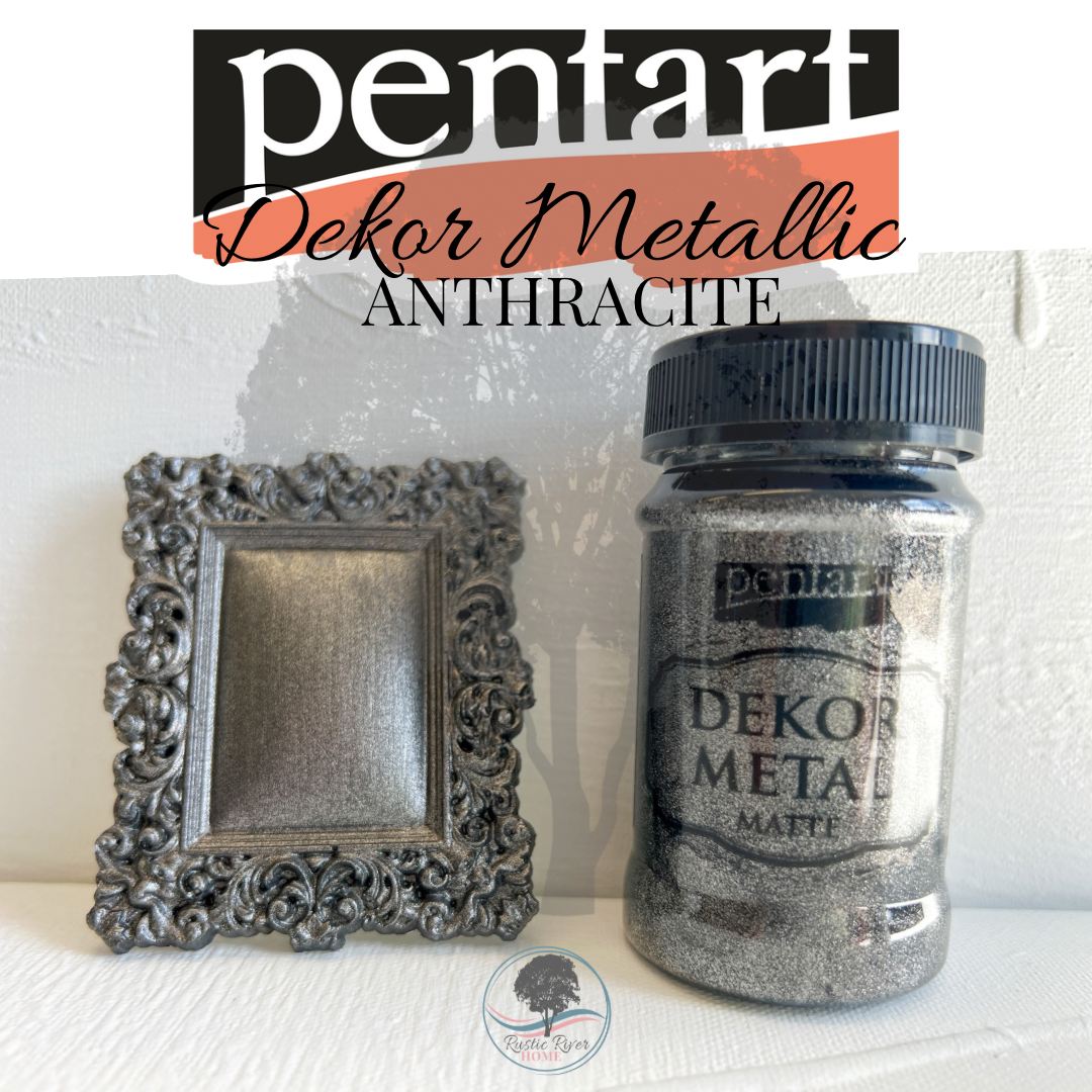 Pentart Dekor Metallic Matte - 100ml - Anthracite