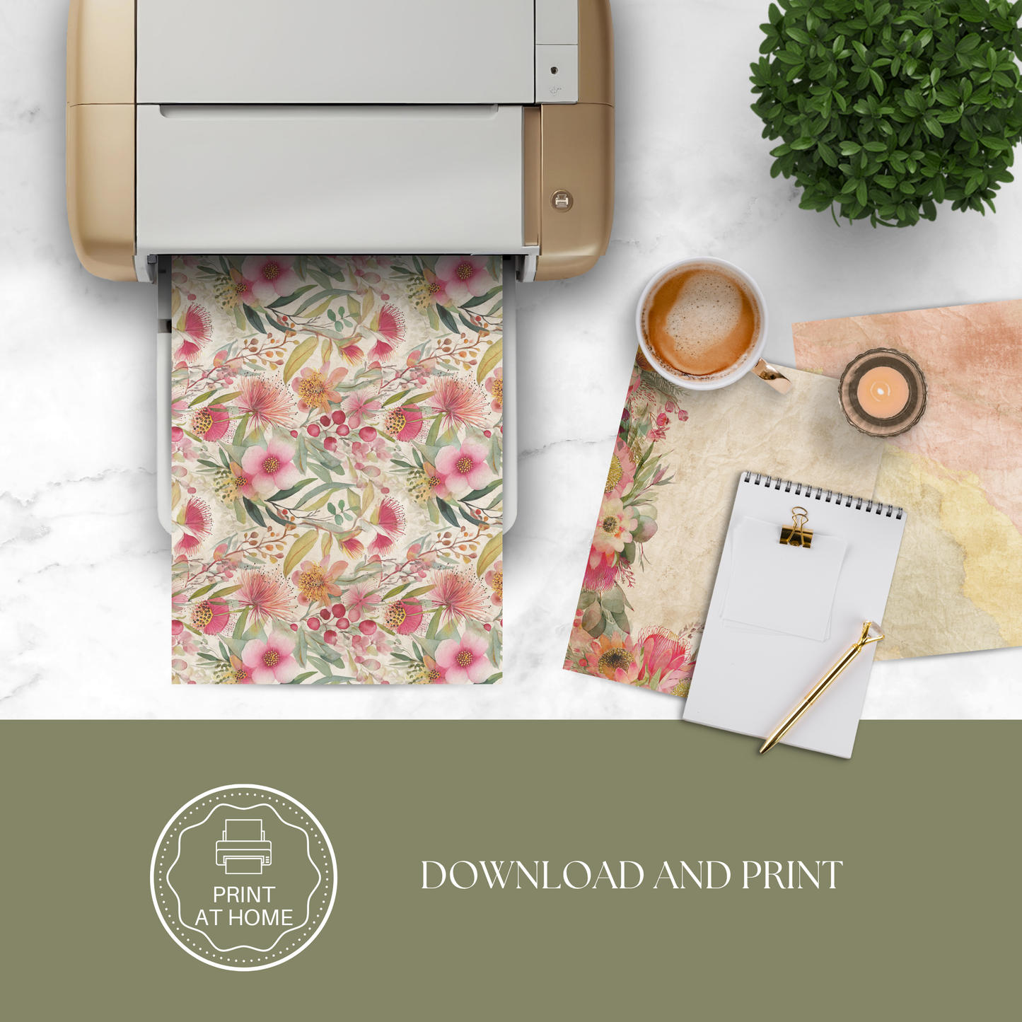 BBD - Printable Journal Pages - Blush & Banksia