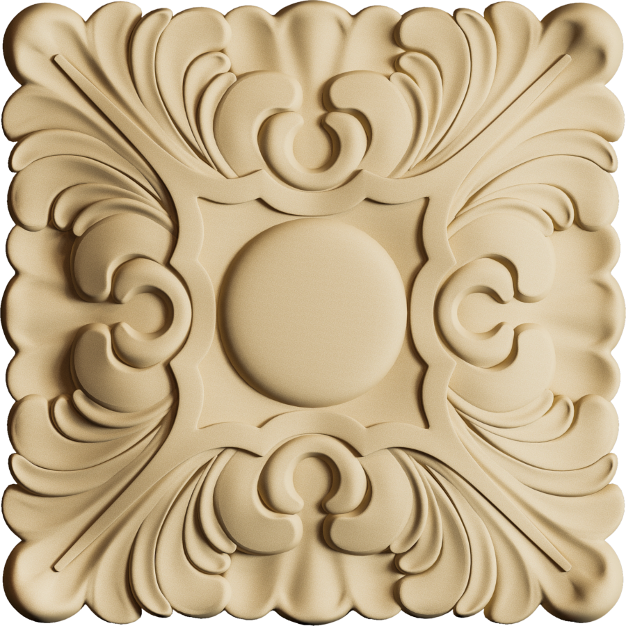 Pentart Bendable Wood - RZ 05 Square - 6 x 6 cm