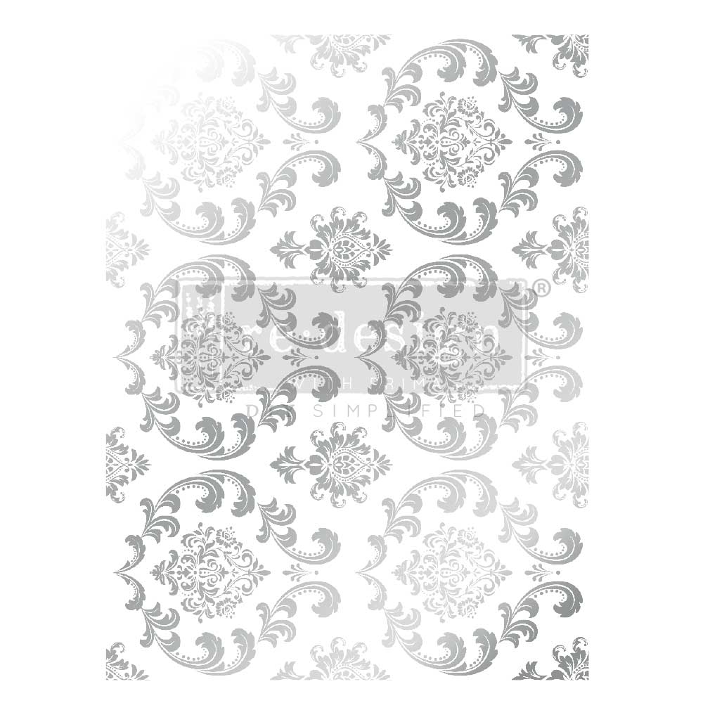 Redesign Decor Transfer - Large - Kacha - Silver House of Damask