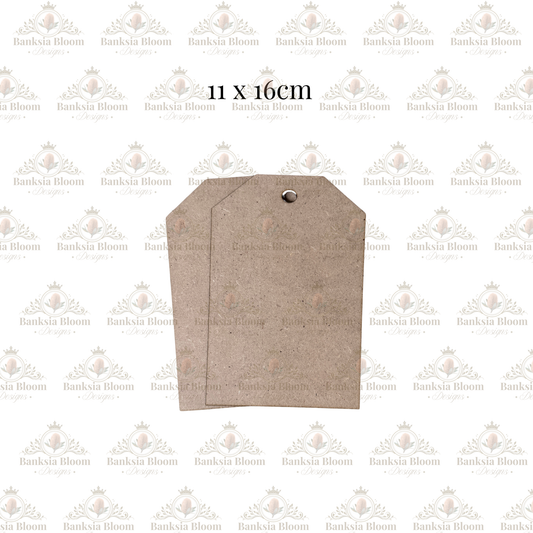 Blank - Classic Tag - Large - Set of 2 (11 x 16 cm)