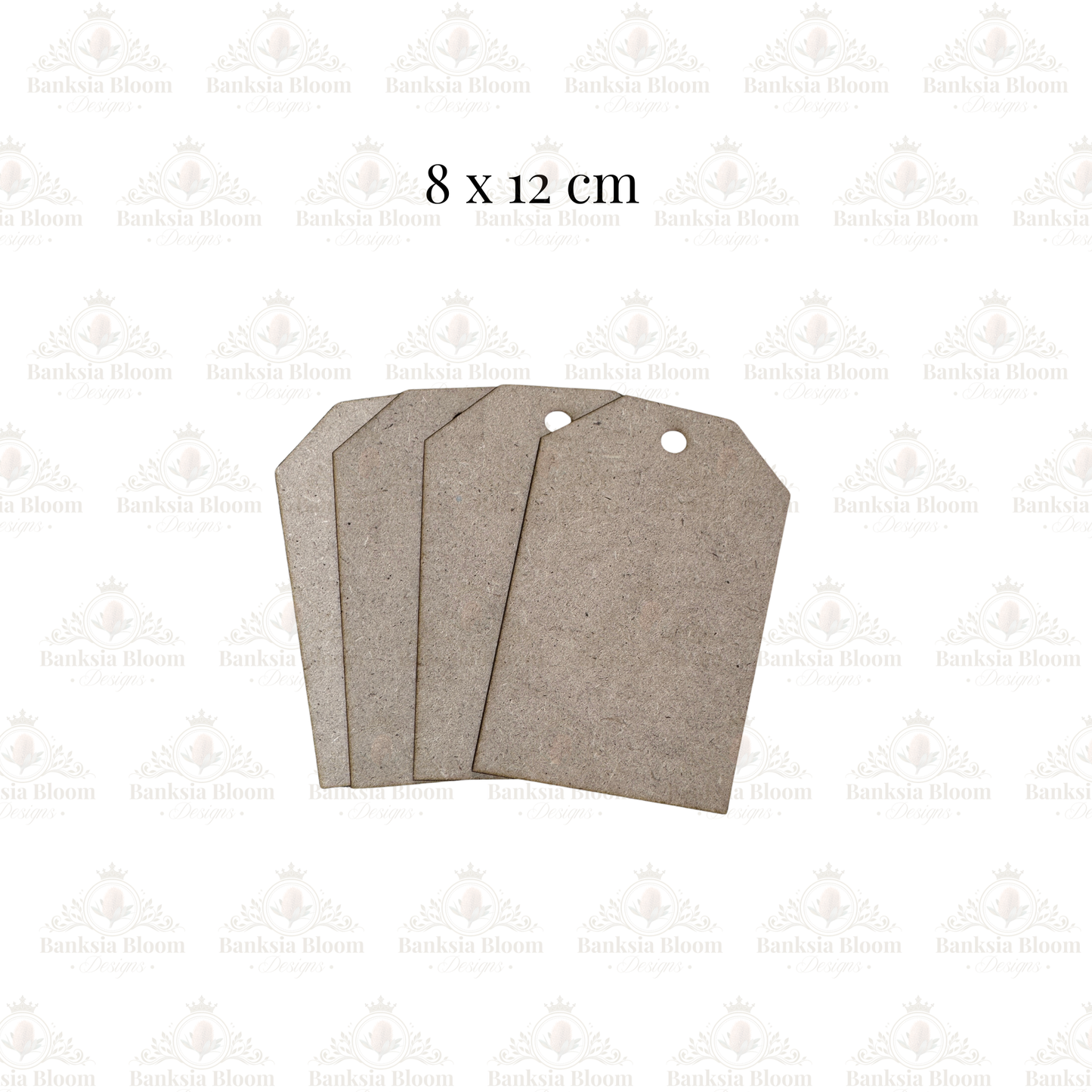 Blank - Classic Tag - Medium - Set of 4 (8 cm x 12 cm)