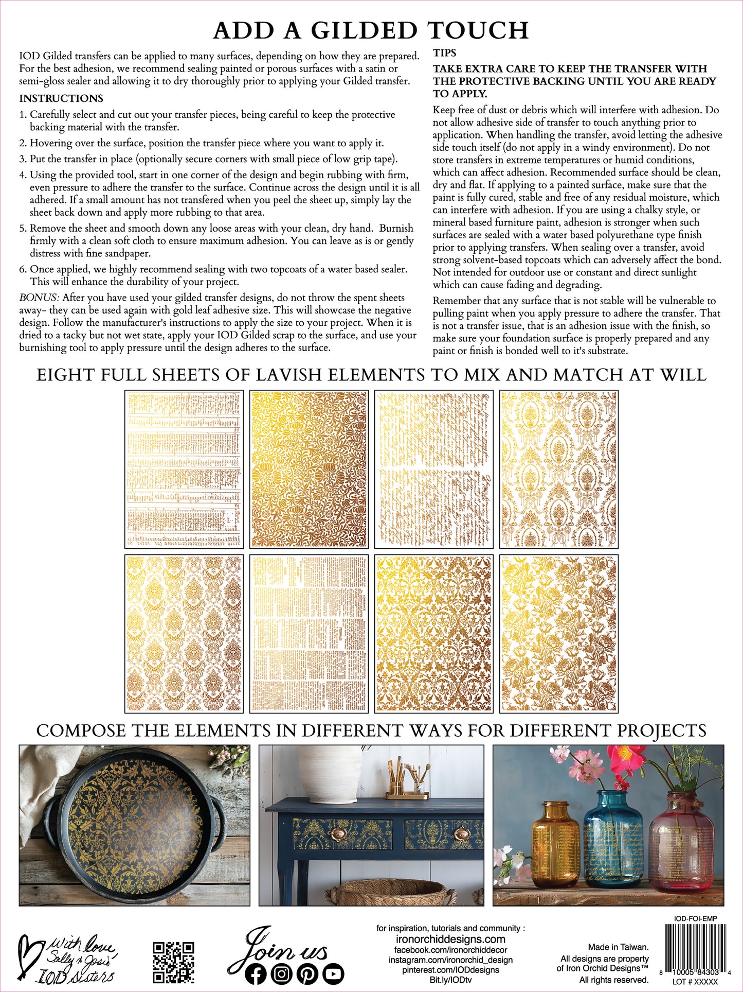Iron Orchid Designs - Emporium Foil Transfer Pad