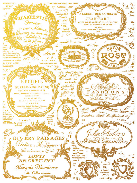 Iron Orchid Designs - Etiquettes Foil Transfer Pad