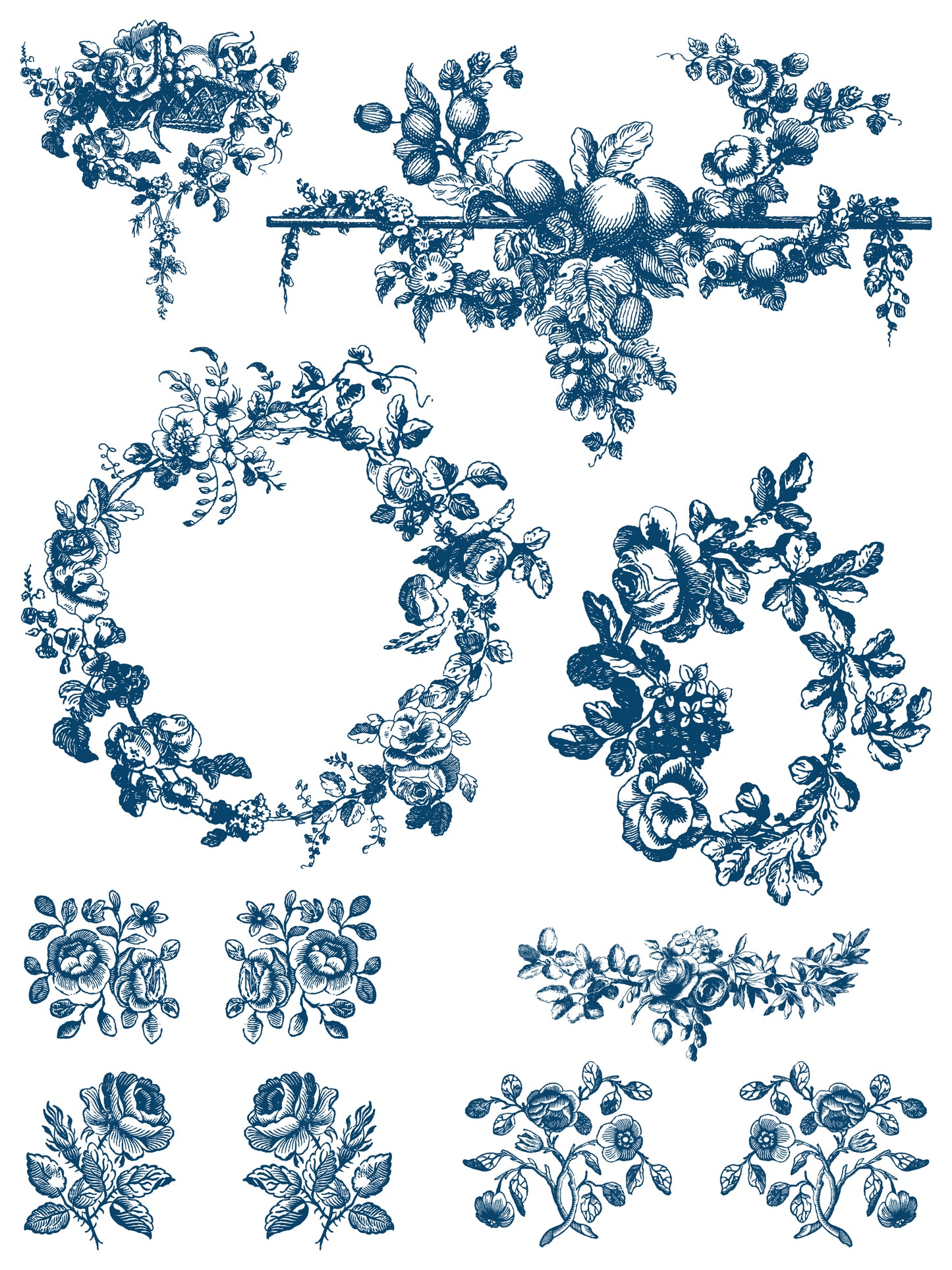 Iron Orchid Designs - Delft Traditions Azure Paint Inlay