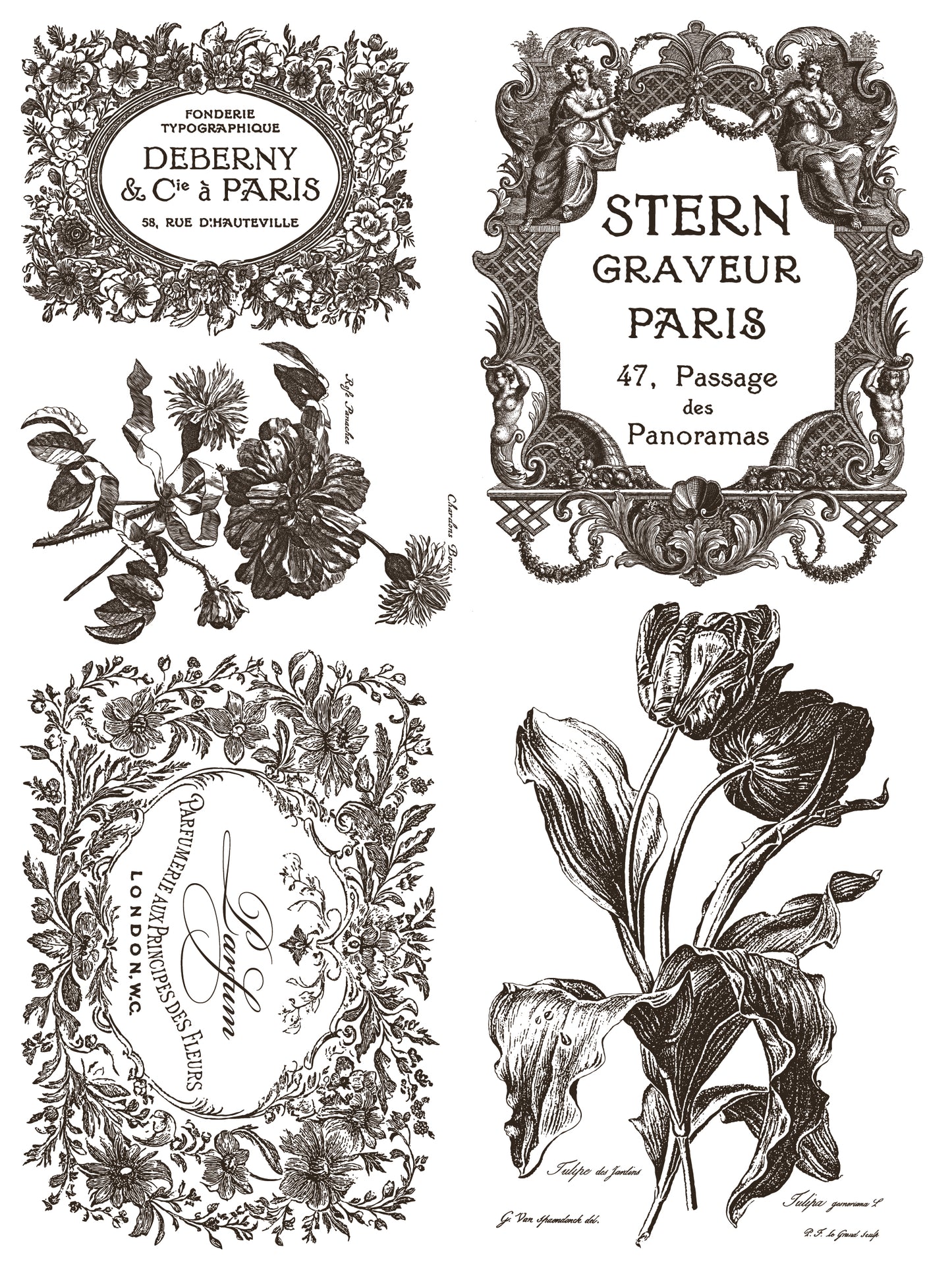 Iron Orchid Designs - Floriography Paint Inlay