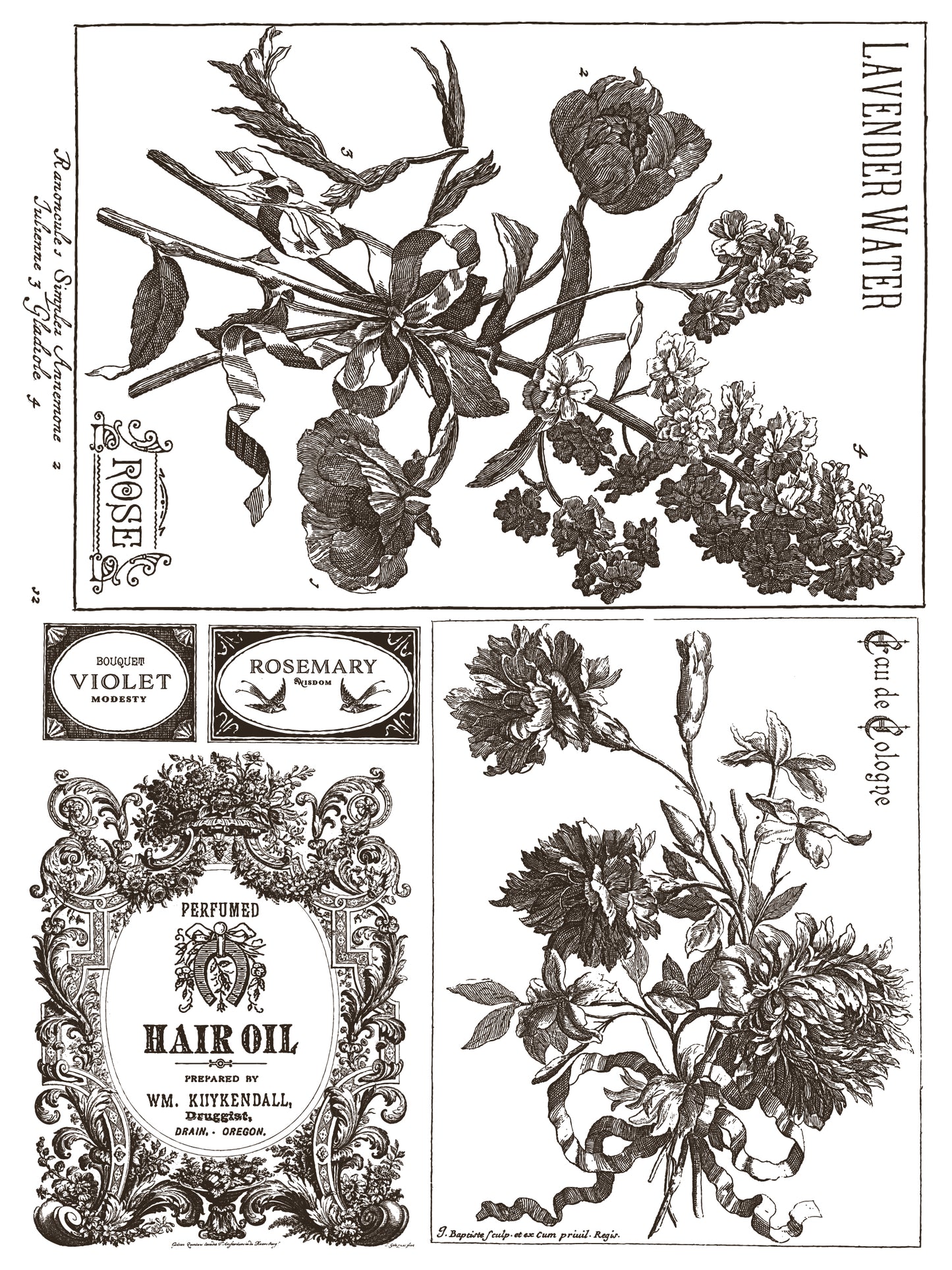 Iron Orchid Designs - Floriography Paint Inlay