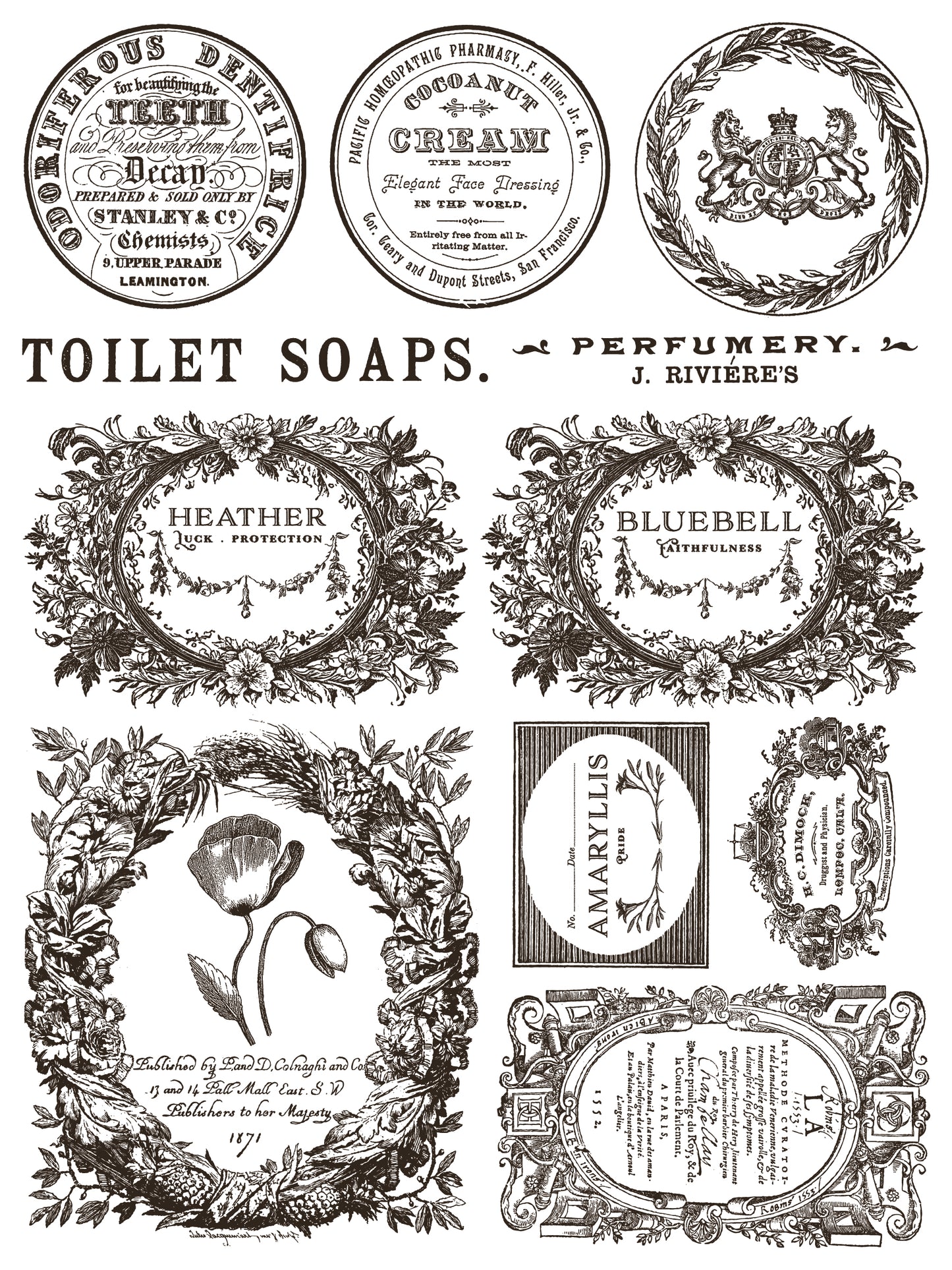 Iron Orchid Designs - Floriography Paint Inlay