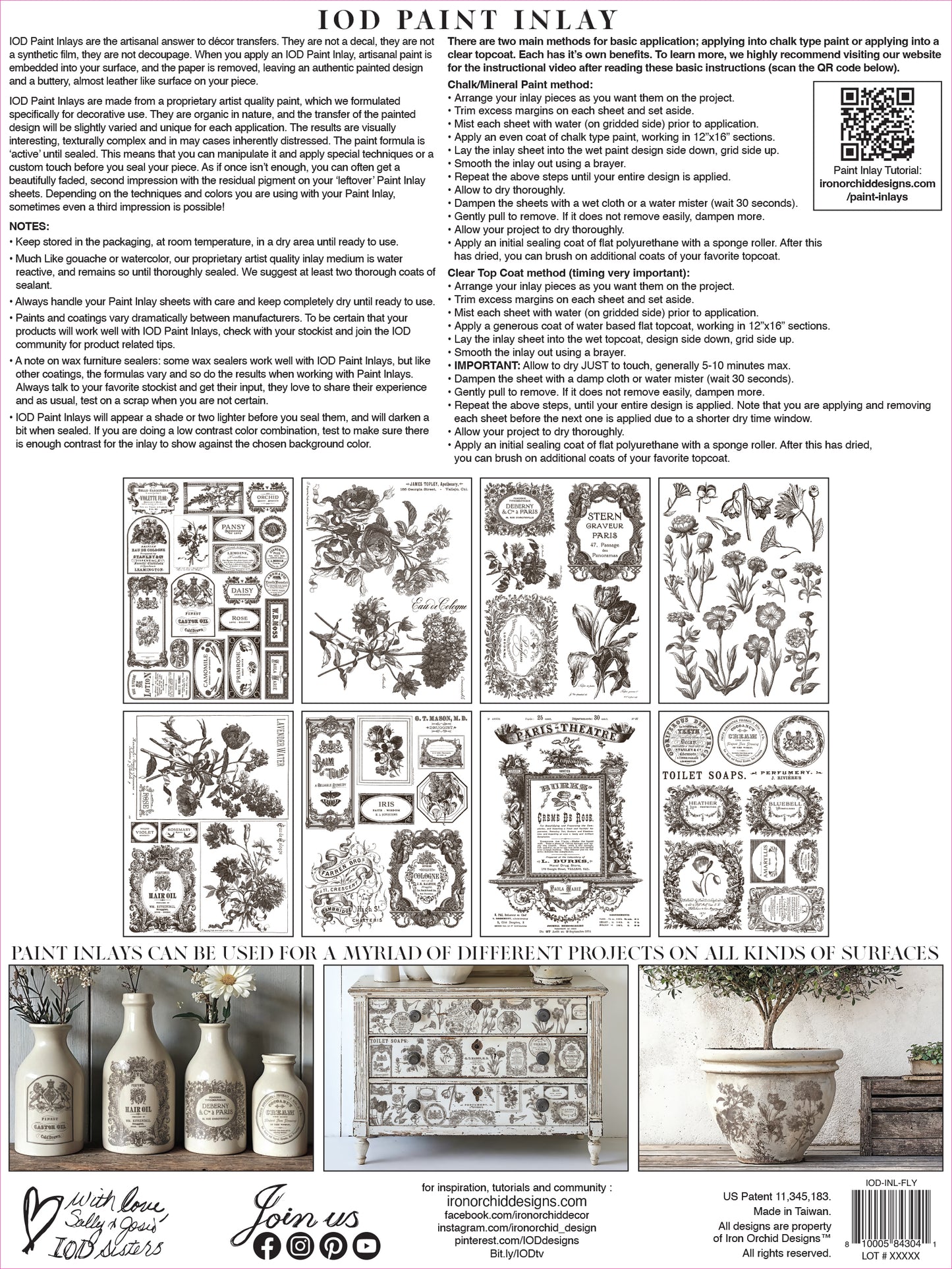 Iron Orchid Designs - Floriography Paint Inlay