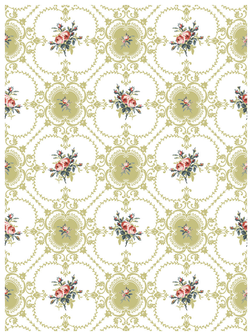 Iron Orchid Designs - Lattice Rose Paint Inlay