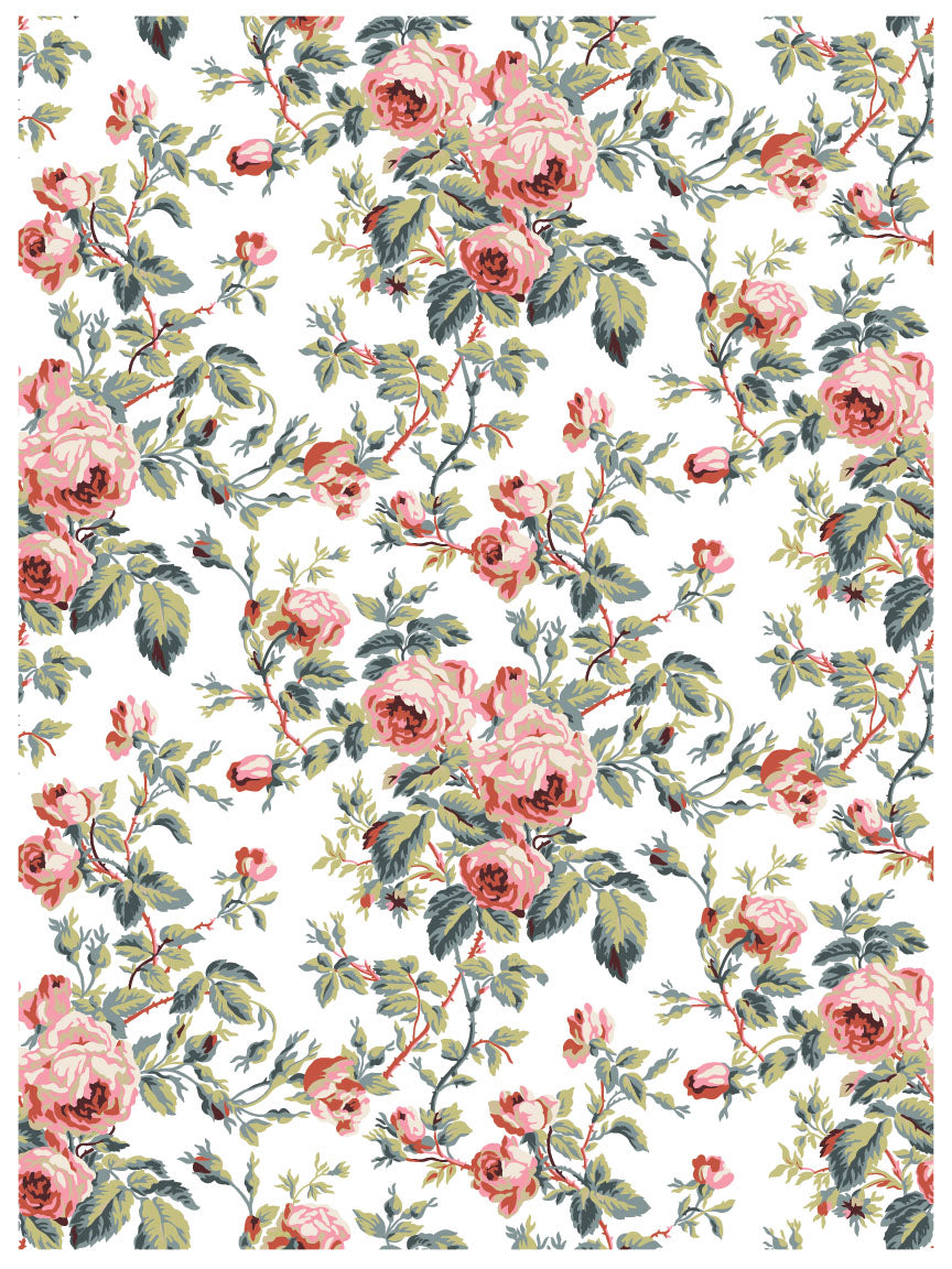 Iron Orchid Designs - Lattice Rose Paint Inlay