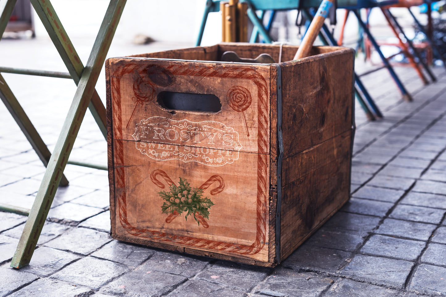 Iron Orchid Designs - Frosty’s Sweet Shoppe Decor Stamp