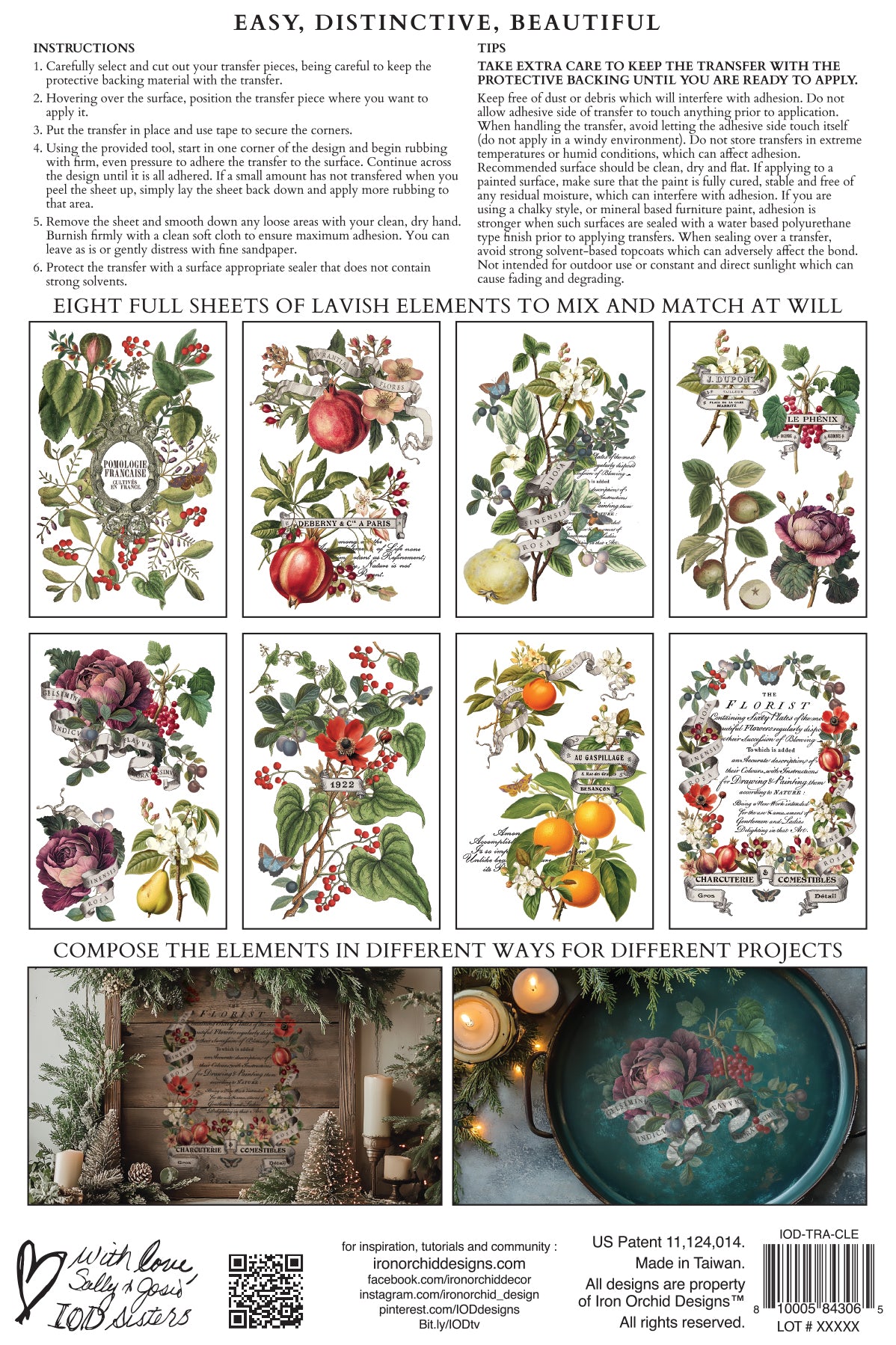 Iron Orchid Designs - Clementine Decor Transfer Pad