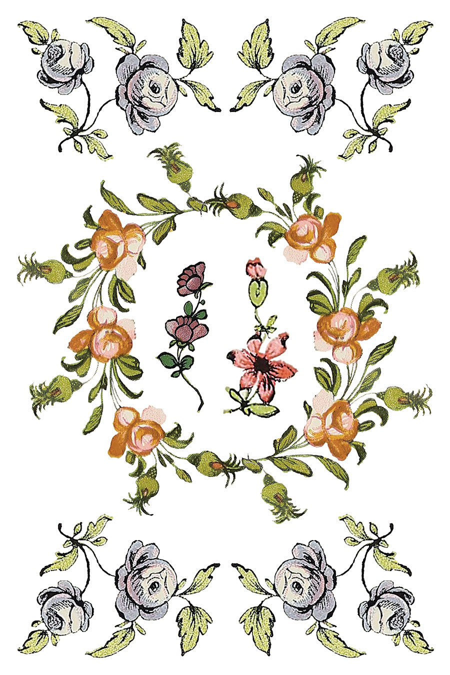 Iron Orchid Designs - Fairytale Florals Decor Transfer Pad