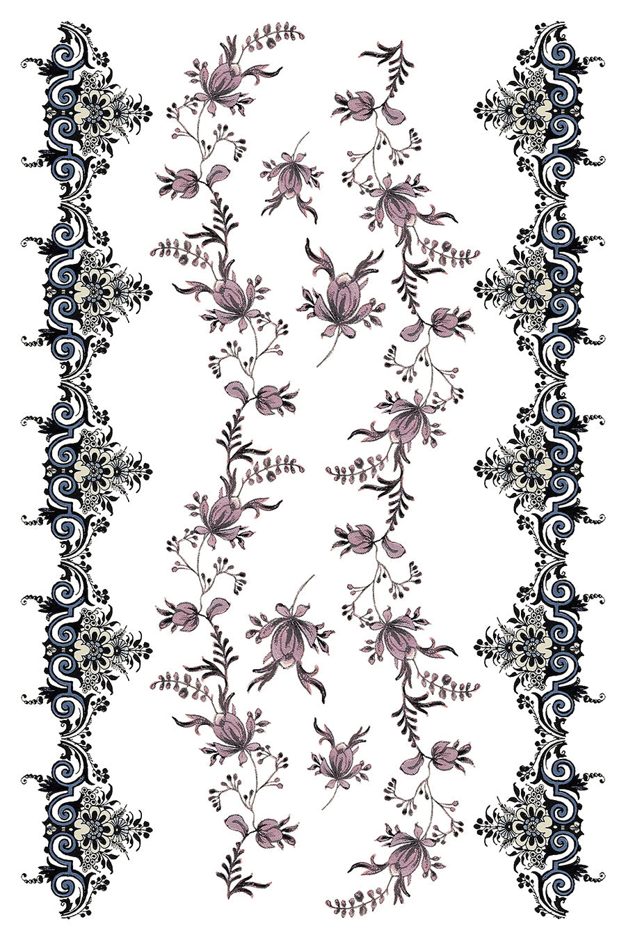 Iron Orchid Designs - Fairytale Florals Decor Transfer Pad