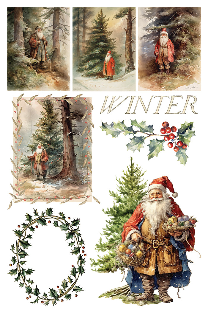 Iron Orchid Designs - Santas Hollow Decor Transfer Pad