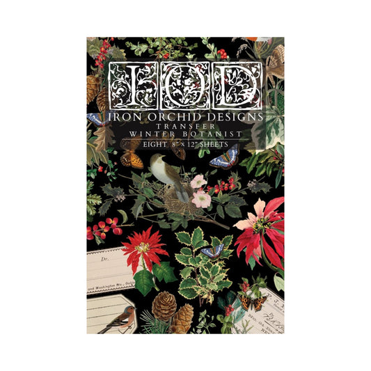 Iron Orchid Designs - Winter Botanist Decor Transfer Pad