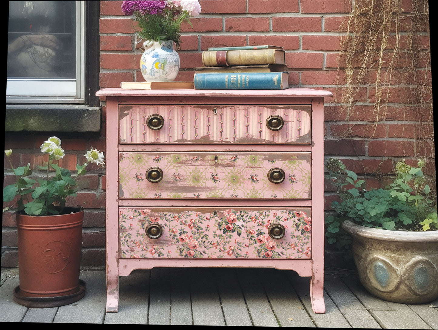 Iron Orchid Designs - Lattice Rose Paint Inlay