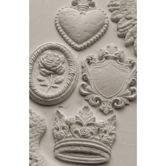 IOD - Heraldry Decor Mould - Rustic River Home