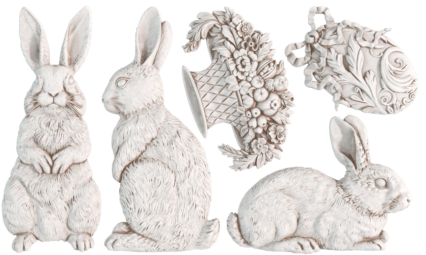 Iron Orchid Designs - Les Lapins Decor Mould