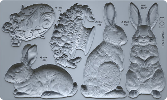Iron Orchid Designs - Les Lapins Decor Mould