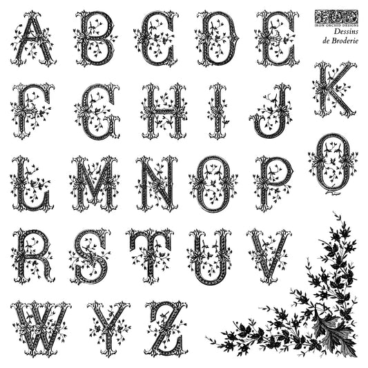 Iron Orchid Designs - Dessins de Broderie Decor Stamp (6 x 6)