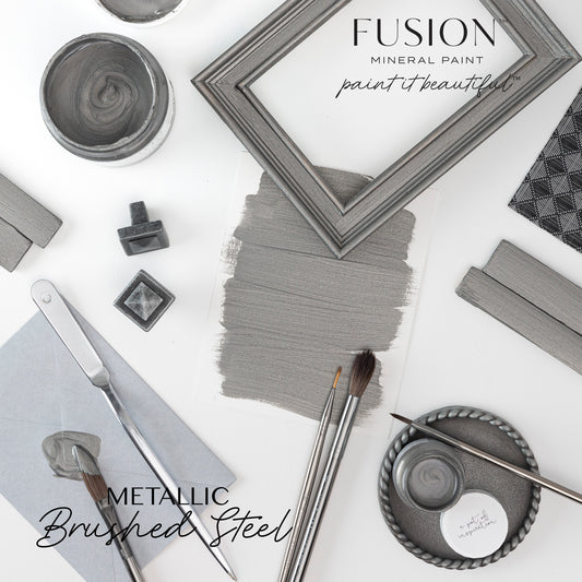 Fusion Mineral Paint - Metallic - Brushed Steel