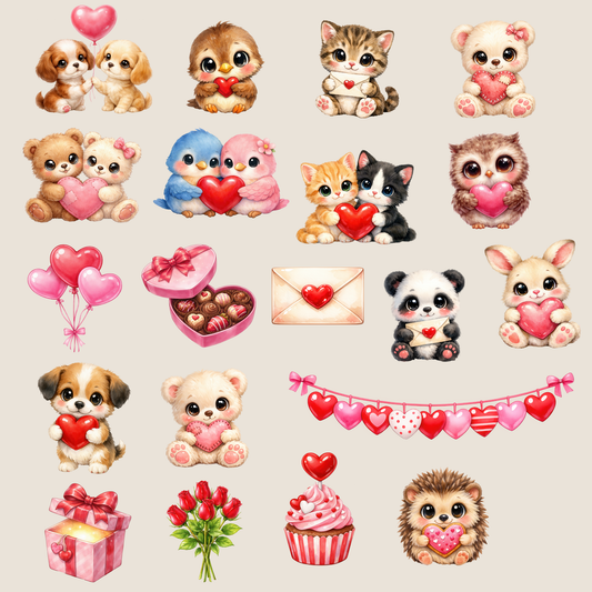 Clipart Pack - Paws & Hearts