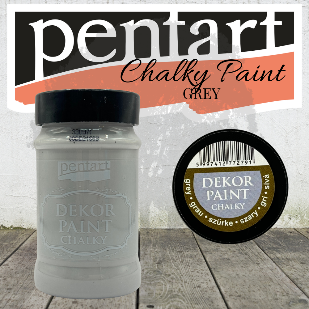 Pentart Dekor Chalk Paint - Grey - 100ml