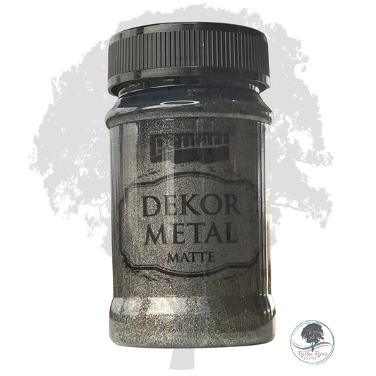 Pentart Dekor Metallic Matte - 100ml - Anthracite