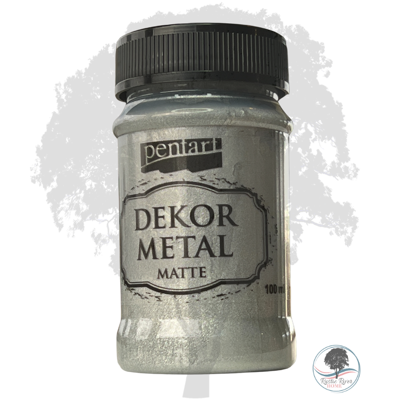 Pentart Dekor Metallic Matte - 100ml - Silver