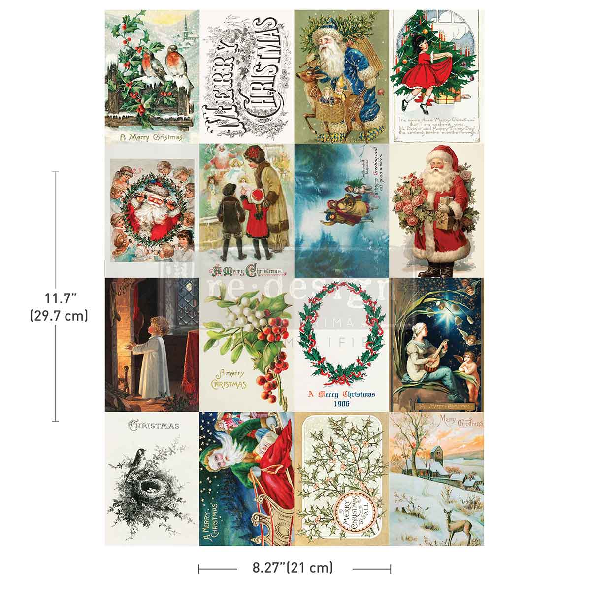 Redesign Decor Transfer - A4 - Season's Greetings from the Past