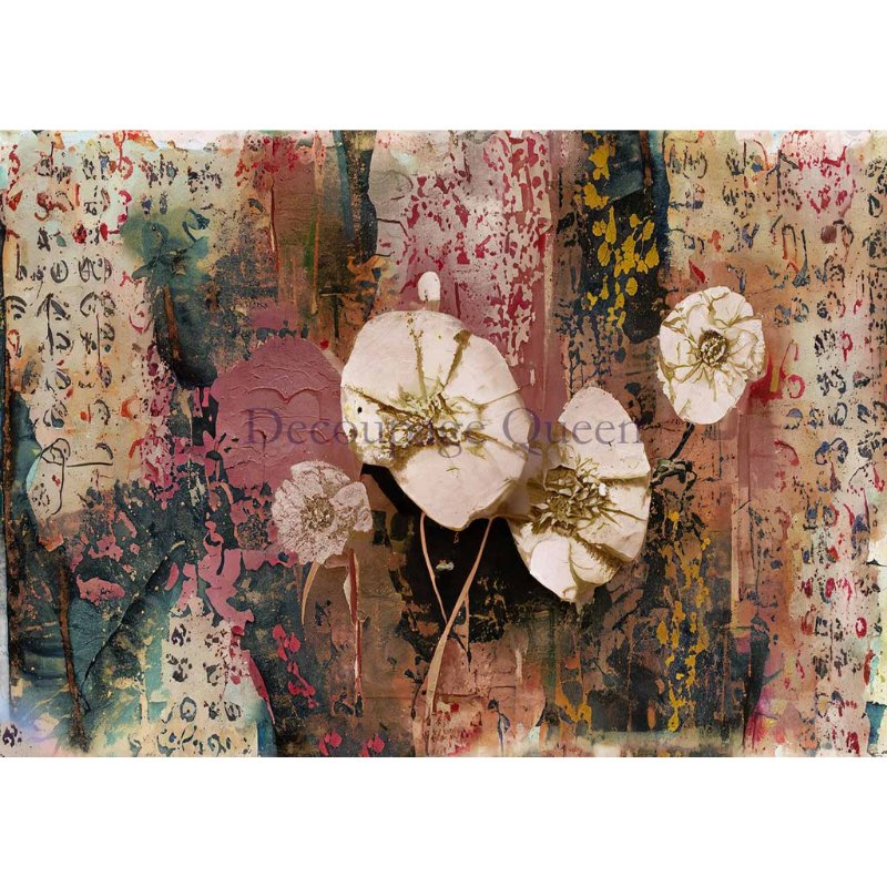 Decoupage Queen - Andy Skinner - Dusky Decoupage Paper - Rustic River Home