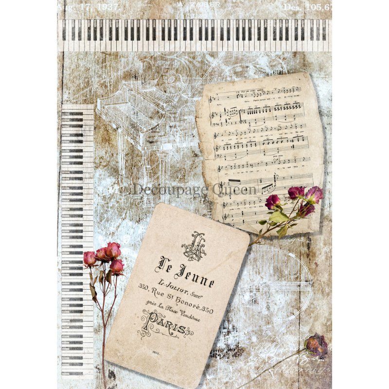 Decoupage Queen - Le Jeune Background Decoupage Paper - Rustic River Home