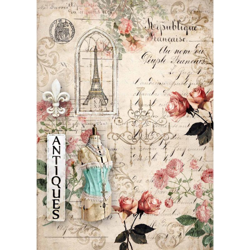 Decoupage Queen - Republique Decoupage Paper - Rustic River Home