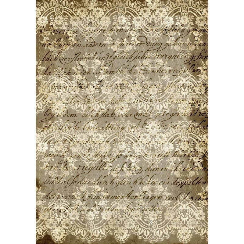 Decoupage Queen - Stained Lace Decoupage Paper - Rustic River Home