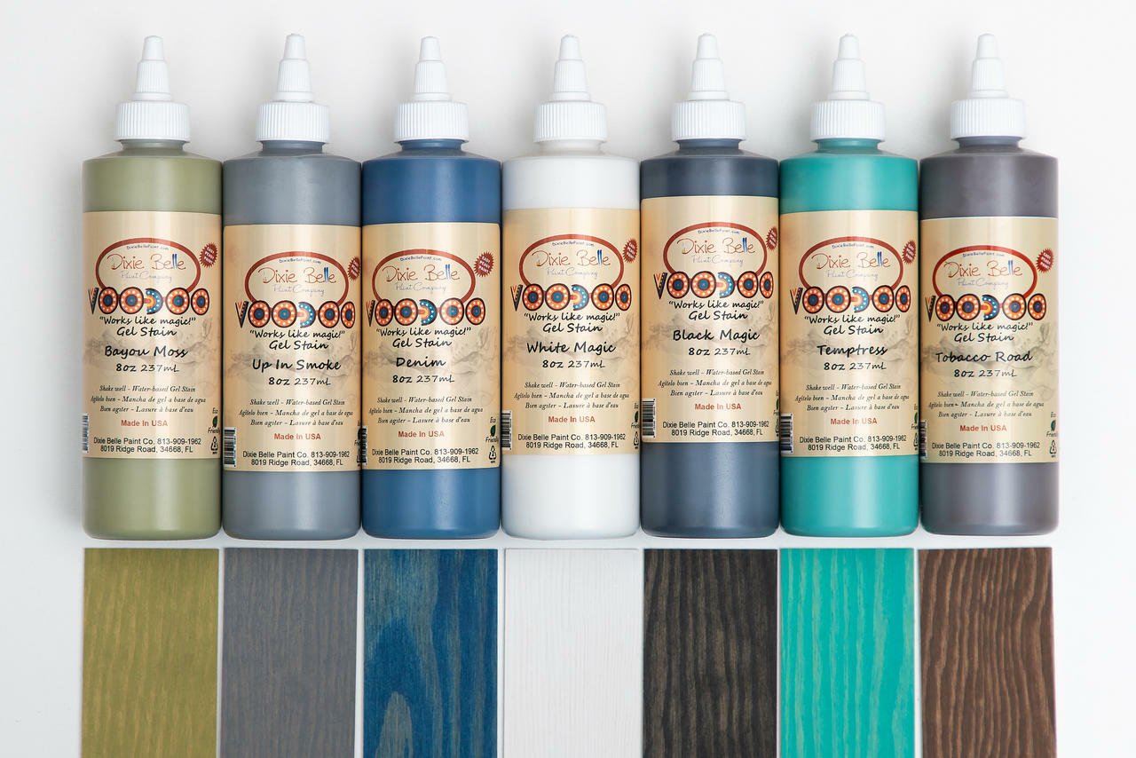 Dixie Belle Voodoo Gel Stain - Bayou Moss (Earthy Green) - 236ml (8oz) - Rustic River Home