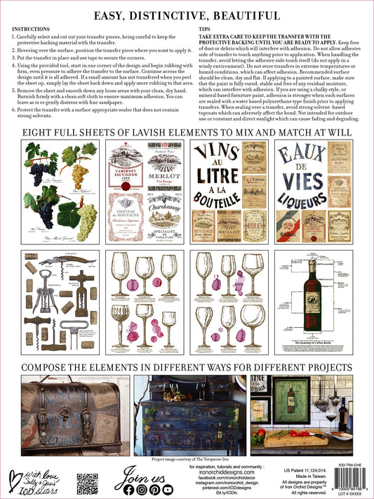 Iron Orchid Designs - Cheers Decor Transfer Pad - Rustic River Home