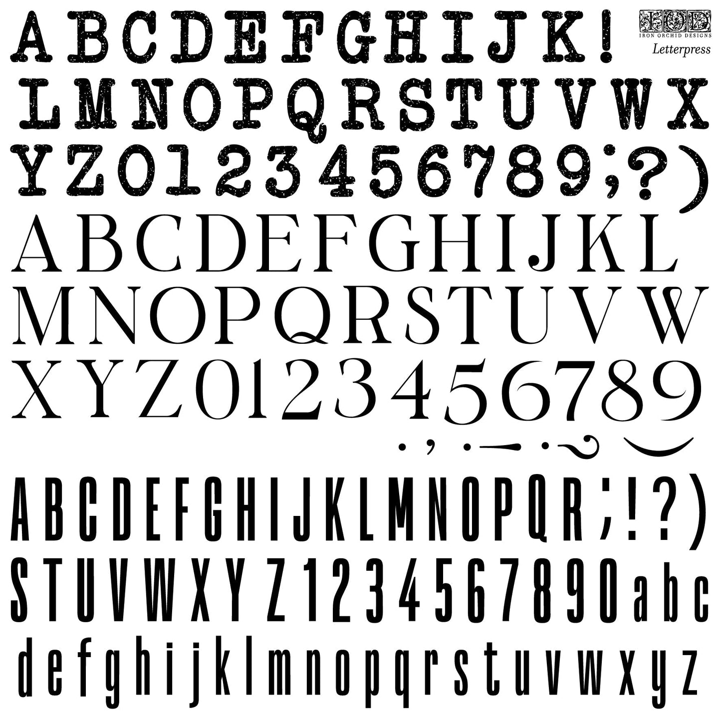 Iron Orchid Designs - Letterpress Decor Stamp - Rustic River Home