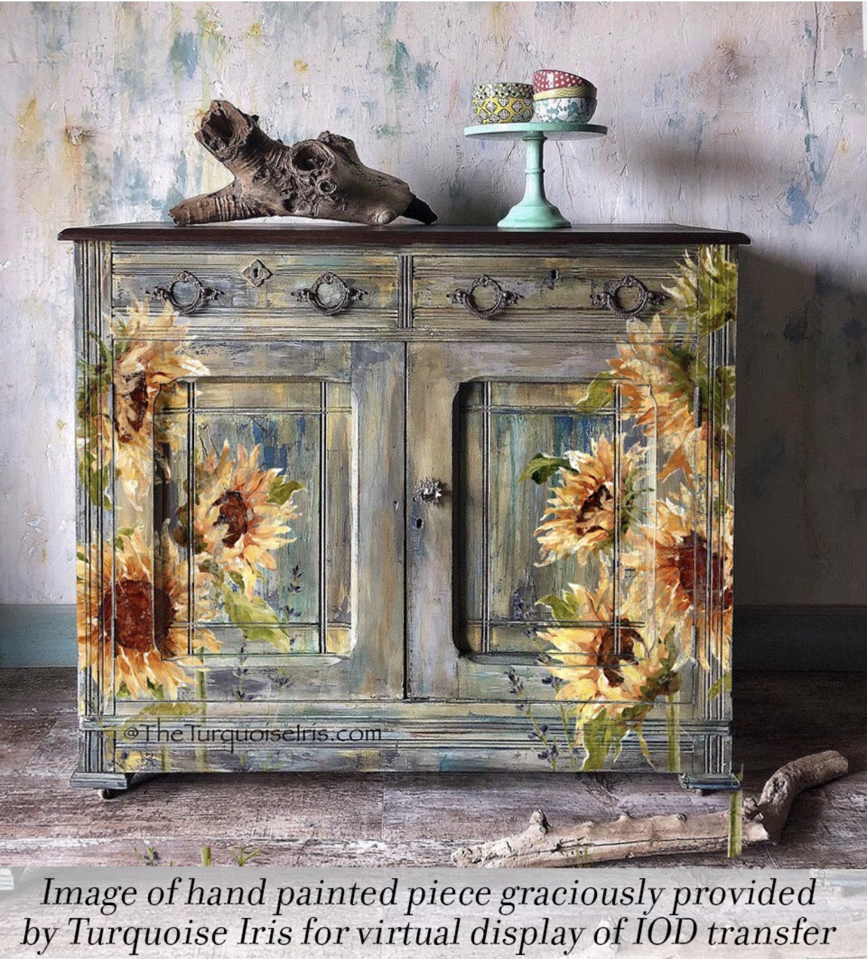 Iron Orchid Designs - Painterly Florals Decor Transfer Pad - Rustic River Home