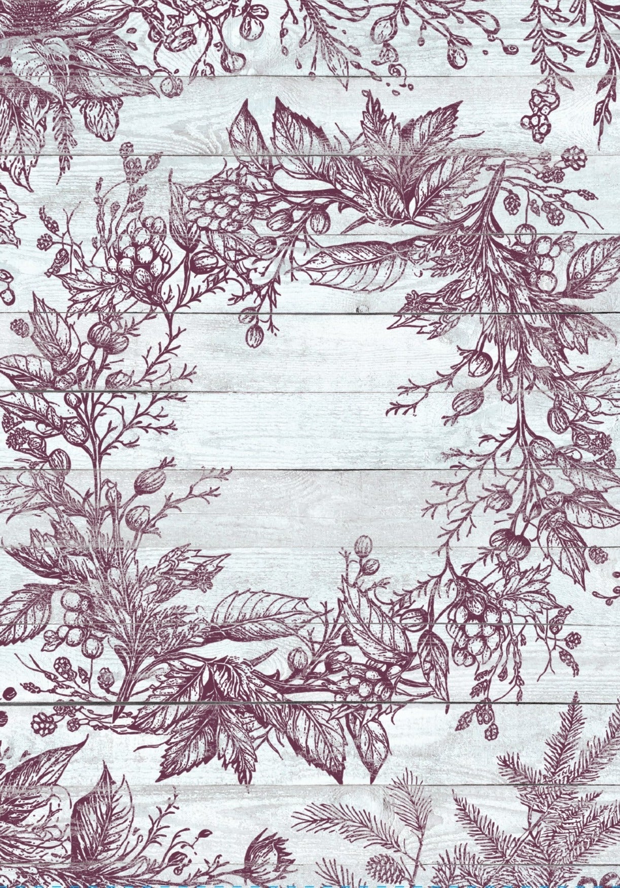 Iron Orchid Designs - Winter Adornment Decor Stamp - Rustic River Home