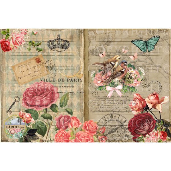 Karoo Sjiek Decoupage Paper - KSFP001 - Rustic River Home