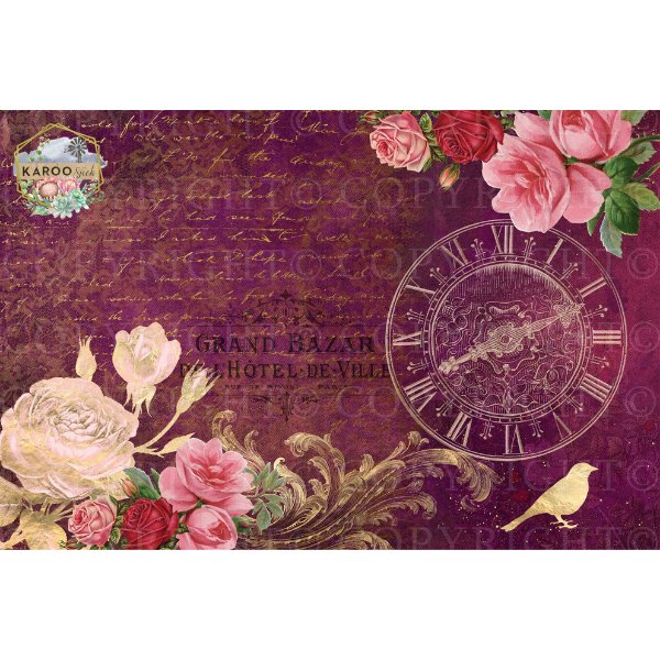 Karoo Sjiek Decoupage Paper - KSFP002 - Rustic River Home