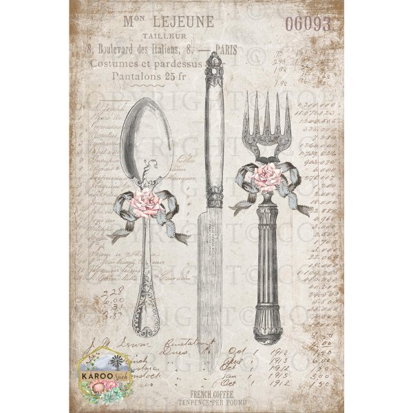 Karoo Sjiek Decoupage Paper - KSFP214 - Rustic River Home
