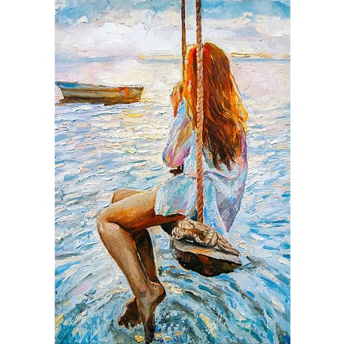 Mint by Michelle - Decoupage Paper - Girl On A Swing - Rustic River Home
