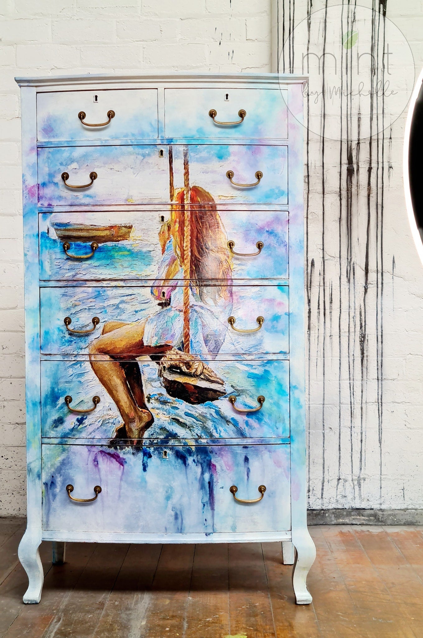 Mint by Michelle - Decoupage Paper - Girl On A Swing - Rustic River Home