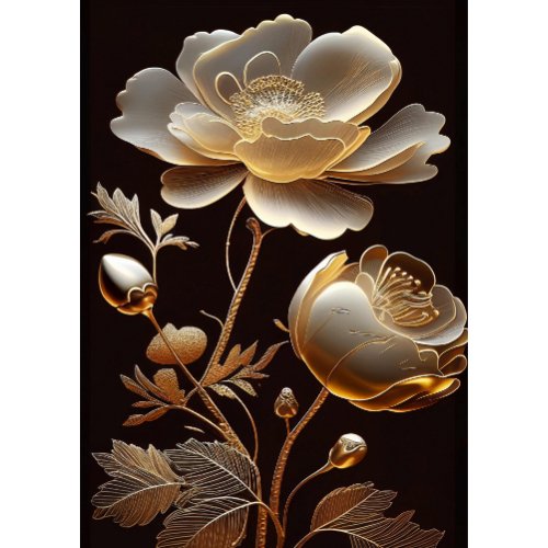 Mint by Michelle - Decoupage Paper - Golden Bloom 1 - Rustic River Home