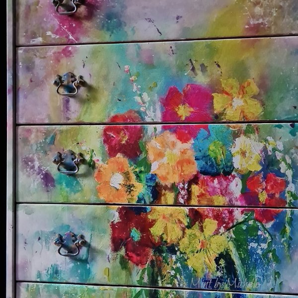 Mint by Michelle - Decoupage Paper - Karen's Tecnicolour Bouquet - Rustic River Home