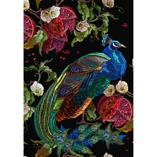 Mint by Michelle - Decoupage Paper - Peacock REVERSED - Rustic River Home