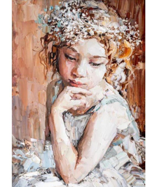 Mint by Michelle - Decoupage Paper - Pensive Girl - Rustic River Home
